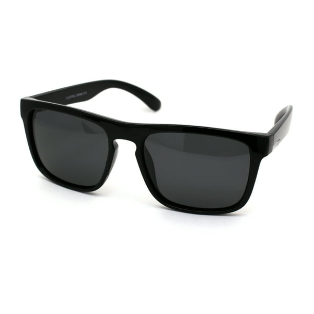 SA106 All Black Thin Plastic Retro 20s Mod Keyhole Sunglasses 